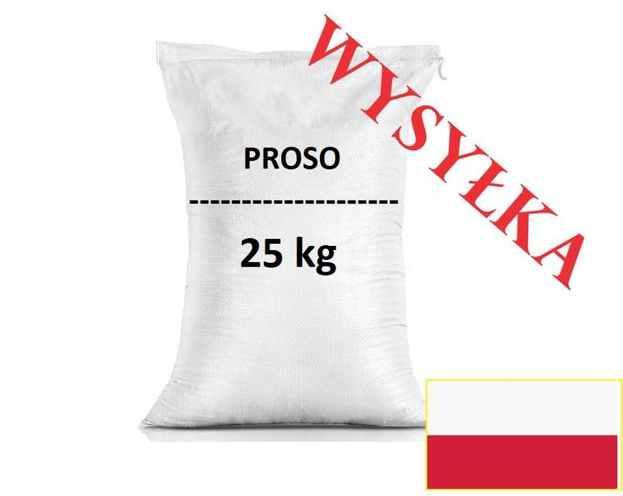 Proso białe dla ptaków kur papug 25kg wysyłka CZYSTE