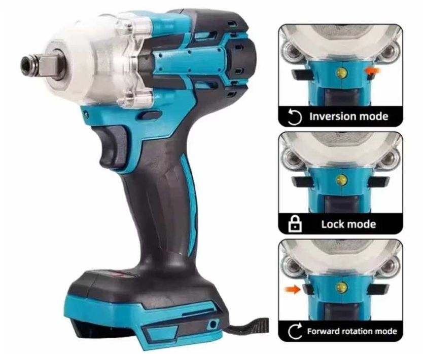 Гайковерт-імпакт безщітковий ударний під акб Makita/Procraft і т.д