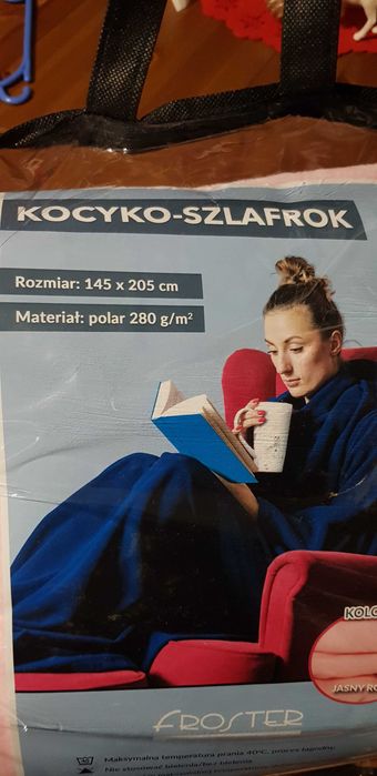 Kocyk szlafrok na prezent nowy