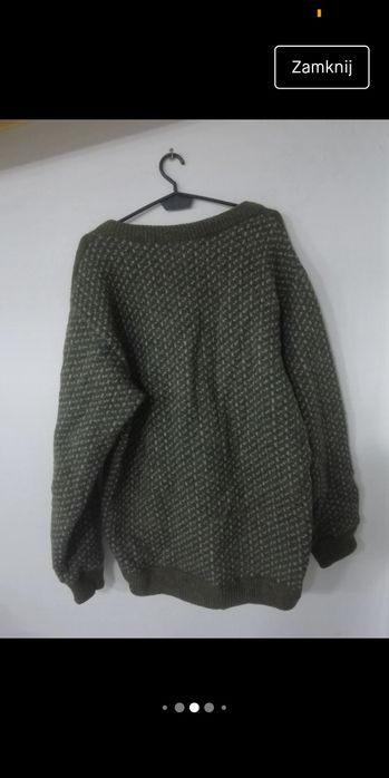 Rewelacyjny duży męski 80%20%rayon r. 50 sweter