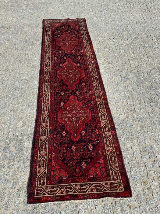 Chodnik dywan wełniany perski r.tkany Hamadan 285x80 galeria 10 tyś