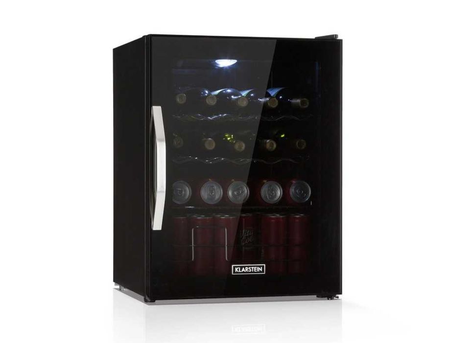 Lodówka szklane drzwi, witryna 60L. Klarstein S-264