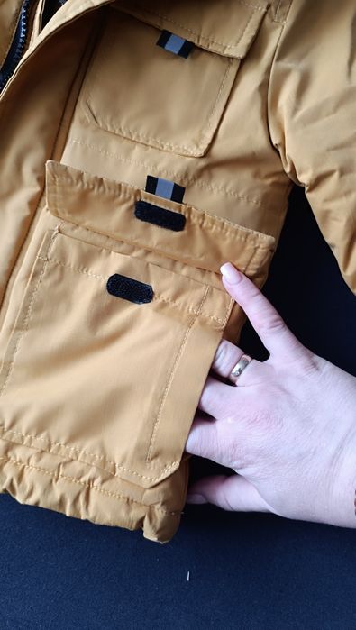 Gruba zimowa kurtka parka Urban skate smyk 98