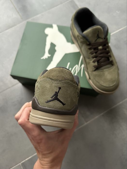 Оригінальні чоловічі кросівки Nike Air Jordan Flight Court Olive Khaki