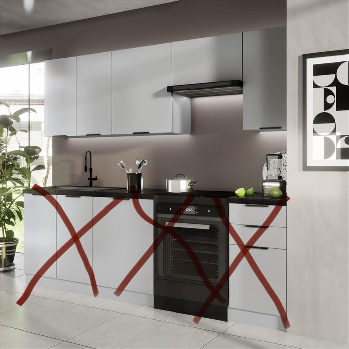 Górne szafki kuchenne NOWE 240 cm