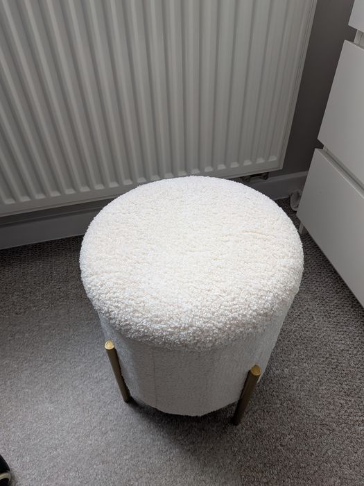 Okrągła pufa ze schowkiem 30 cm