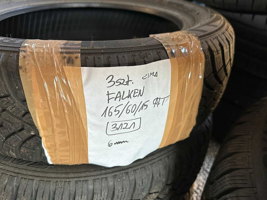 3 szt. opony zimowe Falken 165/60/15, 77T