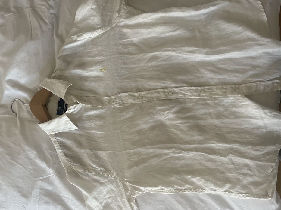 Camisa branca de linho – Polo Ralph Lauren