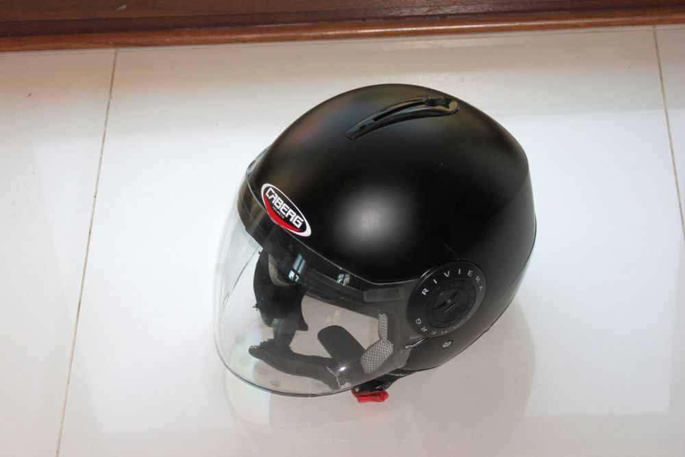 Kask Motocyklowy CABERG RIVIERA V2+ otwarty,czarny, rozmiar XL