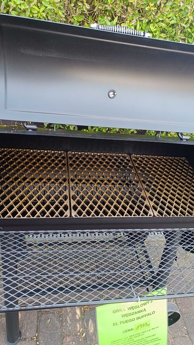 Solidny GRILL Węglowy  EL FUEGO BUFFALO żeliwny RUSZT 58KG! ! NOWY