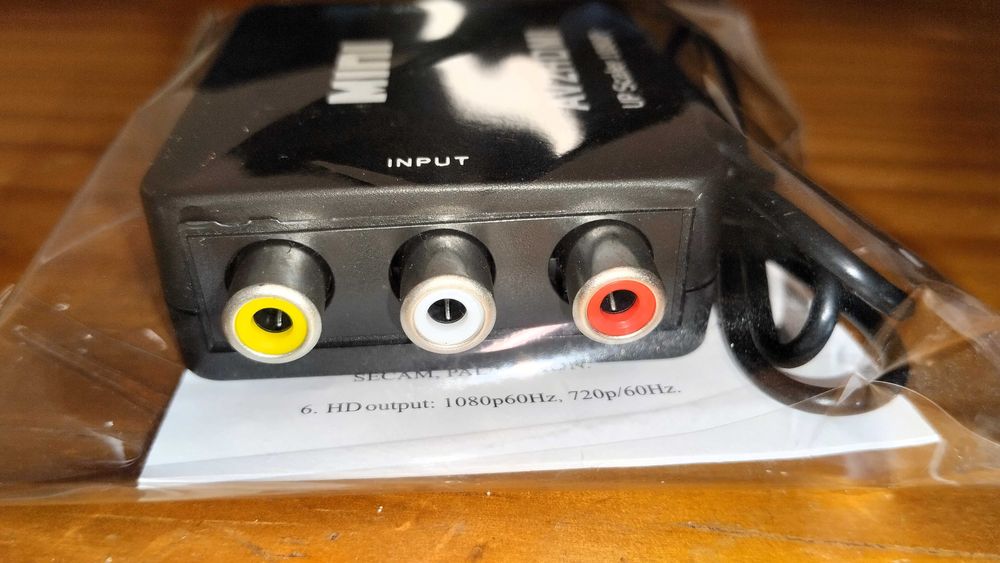 Conversor AV para HDMI - Novo e Lacrado