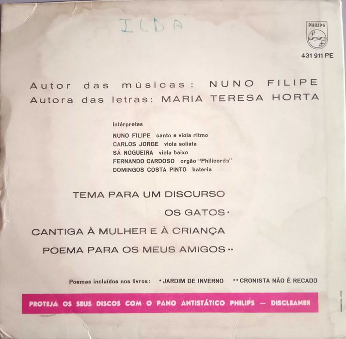 Nuno Filipe	- - - - -	Tema Para Um Discurso	- - - - -	EP