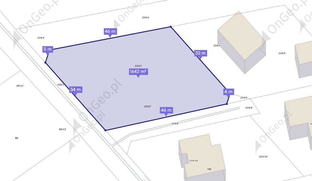 Działka budowlana Sadłogoszcz 1642 m2