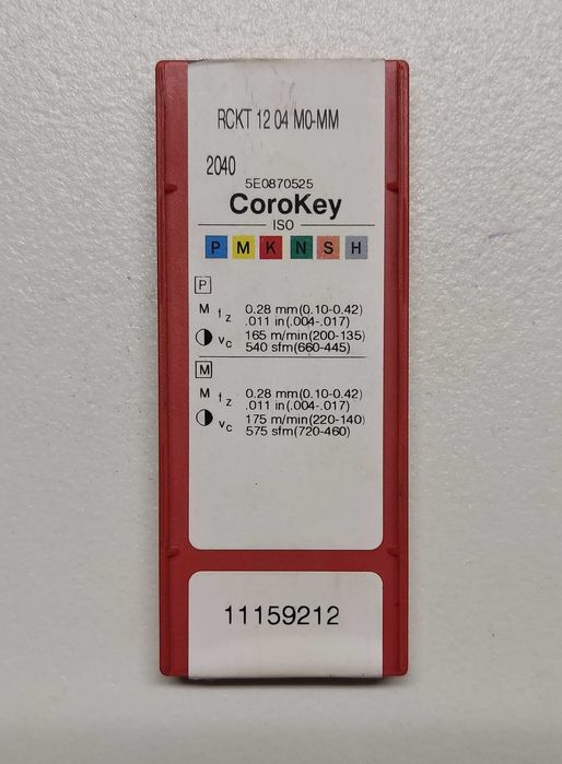 Pastilhas para fresamento e torneamento Sandvik