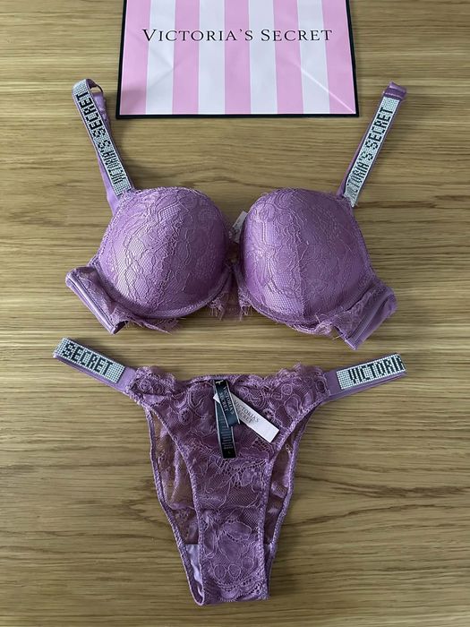Komplet bielizny Victoria’s Secret B80 stanik + majtki 80B 36B