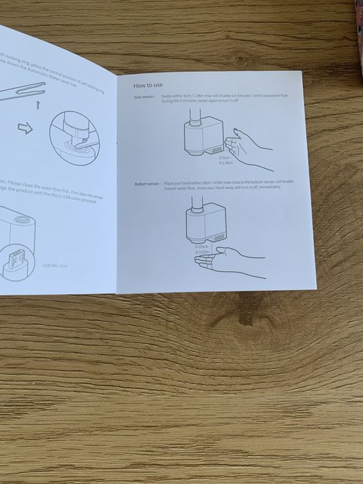 Цікава насадка на змішувач води з сенсорним датчиком вкл/викл води