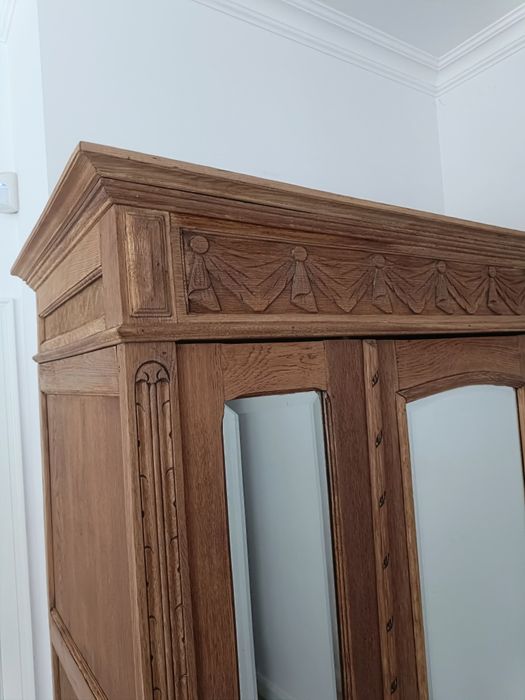 Stara dębowa szafa antyk lite drewno