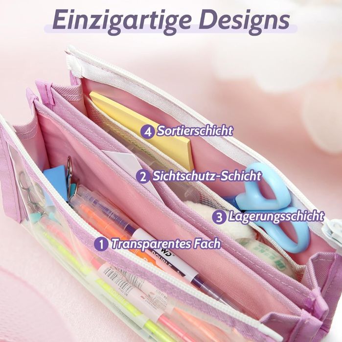 Piórnik szkolny 3 sztuki