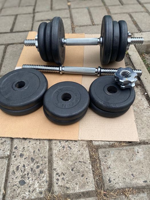 Люкс!Гантелі збірні,гантели сборные,Сталь 10кг-50кг Нержавійка!!