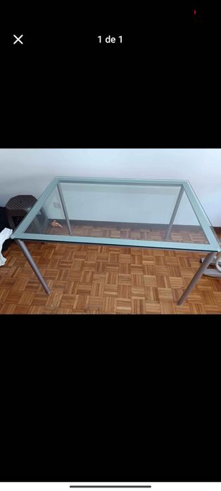 Mesa de vidro 120x80