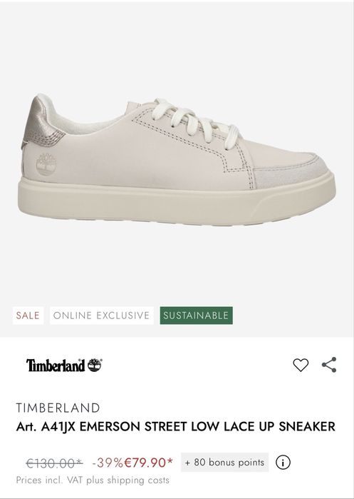 Кеды timberland 38,5p