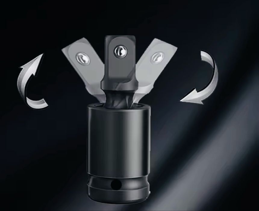 набор ударних перехідників карданчиків 3 шт 1/4 3/8 1/2