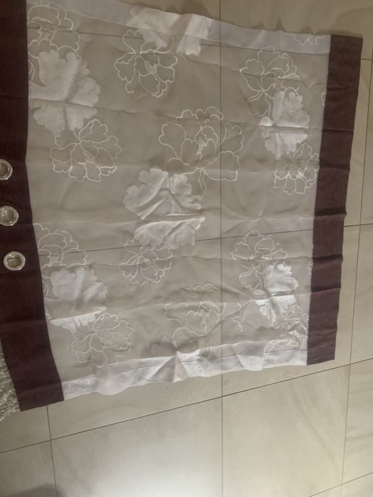 Firanka panel z koralikami