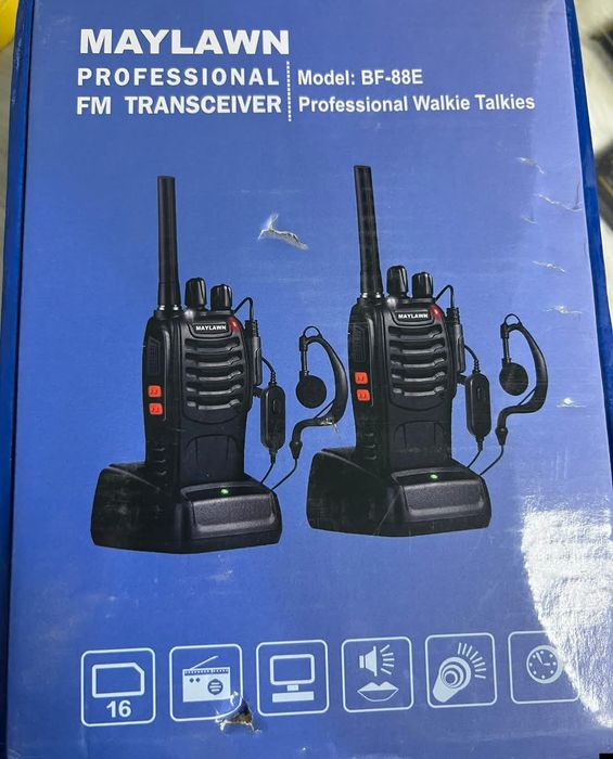 Рація, Радіостанція Baofeng BF-888S з гарнітурою комплект 2шт USB+розетка