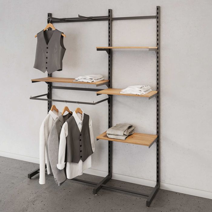 Пристінна стійка з полицями для товару | Від виробника