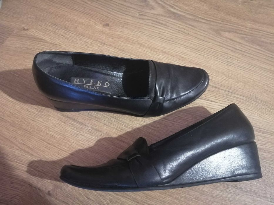 Półbuty Ryłko r. 38 Skóra skórzane stan bdb