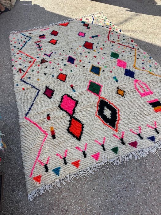 Tapete Azilal Marroquino Handmade 100%Sheep wool