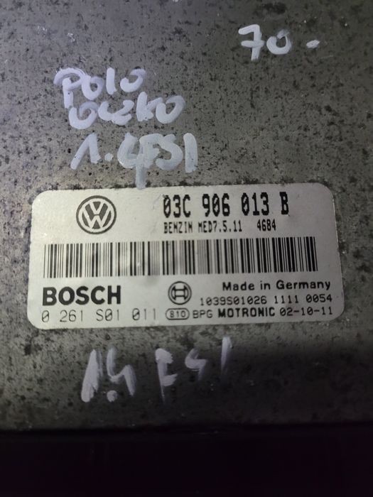 Komputer sterownik silnika vw polo IV 9N 1.4FSI benzyna 2003r