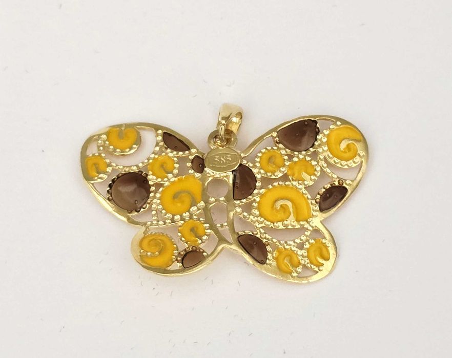 Złota zawieszka motyl P585/2,46g