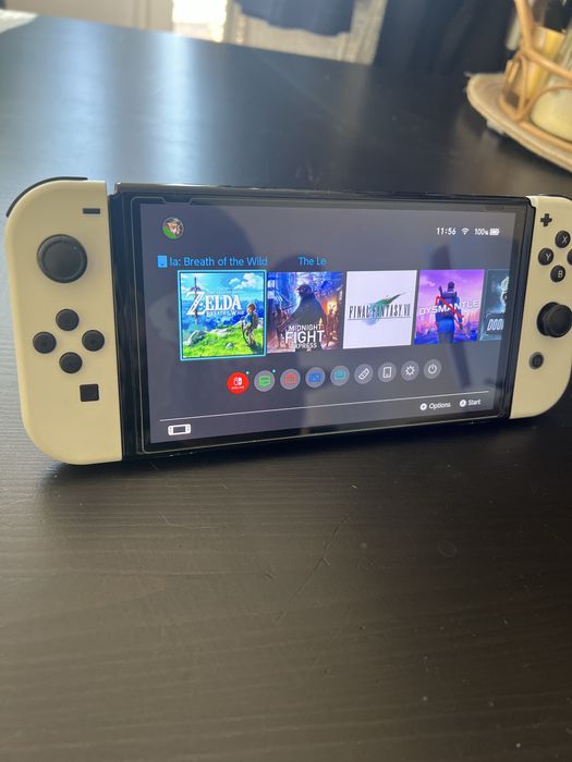 Nintendo Switch OLED – Jak NOWY + Nitro Deck + Zelda + Akcesoria