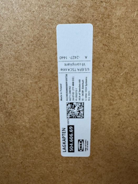 Biurko Ikea białe legkapten