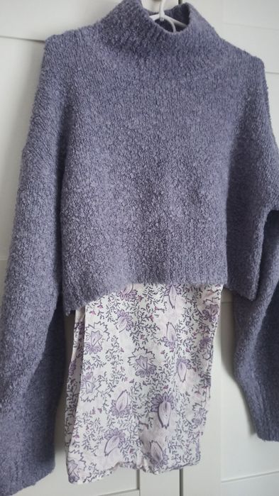 Liliowy sweterek firmy Monki roz. M