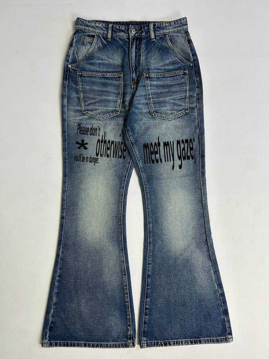 ARCHIVE Flared джинси faded джинсы синие сині клеш кльош skinny