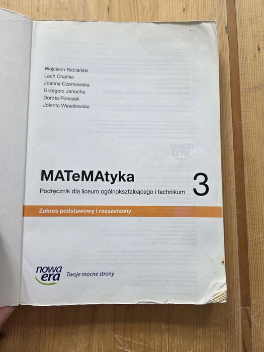 MATeMAtyka 3 zakres podstawowy i rozszerzony