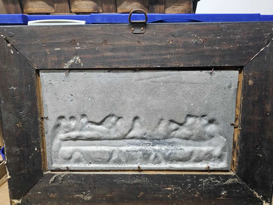 Última Ceia em Estanho com moldura de torcidos e tremidos