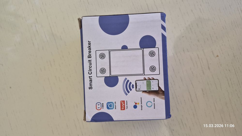 Автомат Wi-Fi реле захисту 63А Tuya: Реле напруги + УЗВ + Лічильник