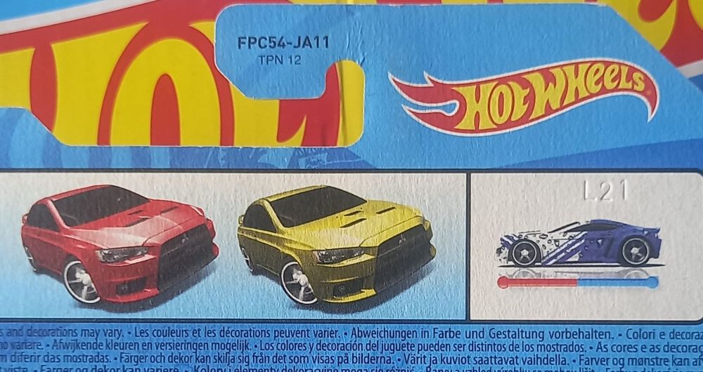 Mitsubishi lancer evolution hot wheels colour shifters