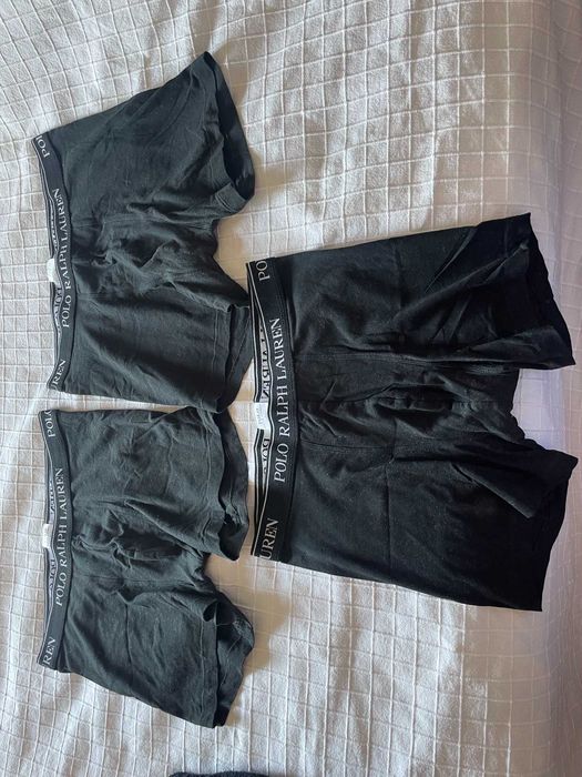 3 pares de boxers novos ralph lauren tamanho L pretos