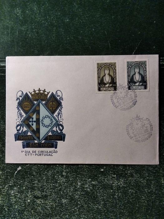 1953 FDC 5° Centenário Do Nascimento Da Princesa Santa Joana MNH