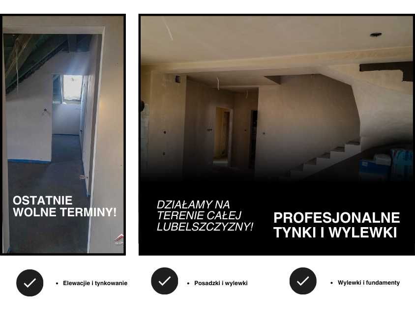 Wylewki Posadzki Miksokretem Mixokretem Tynki maszynowe Gipsy Świdnik