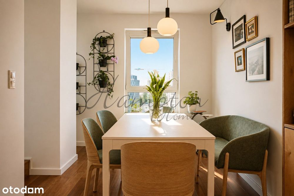Nowoczesny apartament z dużym balkonem i recepcją