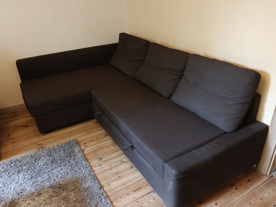 Narożnik ikea z funkcją spania fotel gratis