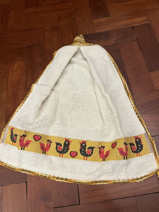 Panos de cozinha com crochet