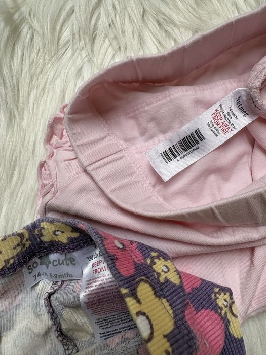 Spodnie niemowlęce zestaw dla dziewczynki