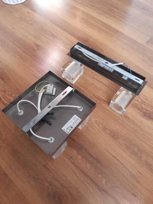 Lampa sufitowa i kinkiet komplet