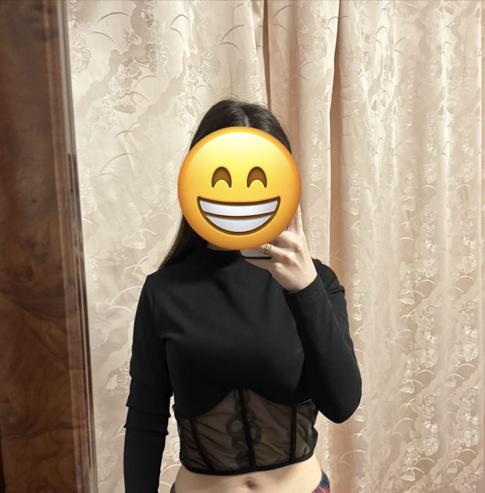 Кофтинка коротка з імітацією корсету